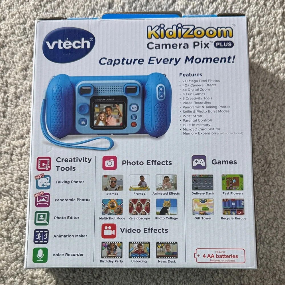 VTech KidiZoom Camera Pix Plus - Vibrant Blue